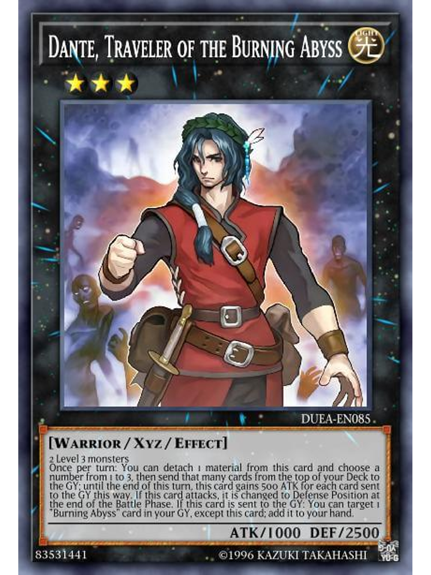 Dante, Traveler of the Burning Abyss - BLMR-EN081 - Quarter Century Rare 1st Edition 1