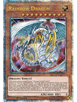 Rainbow Dragon - TN23-EN004 - Quarter Century Secret Rare 1st Edition