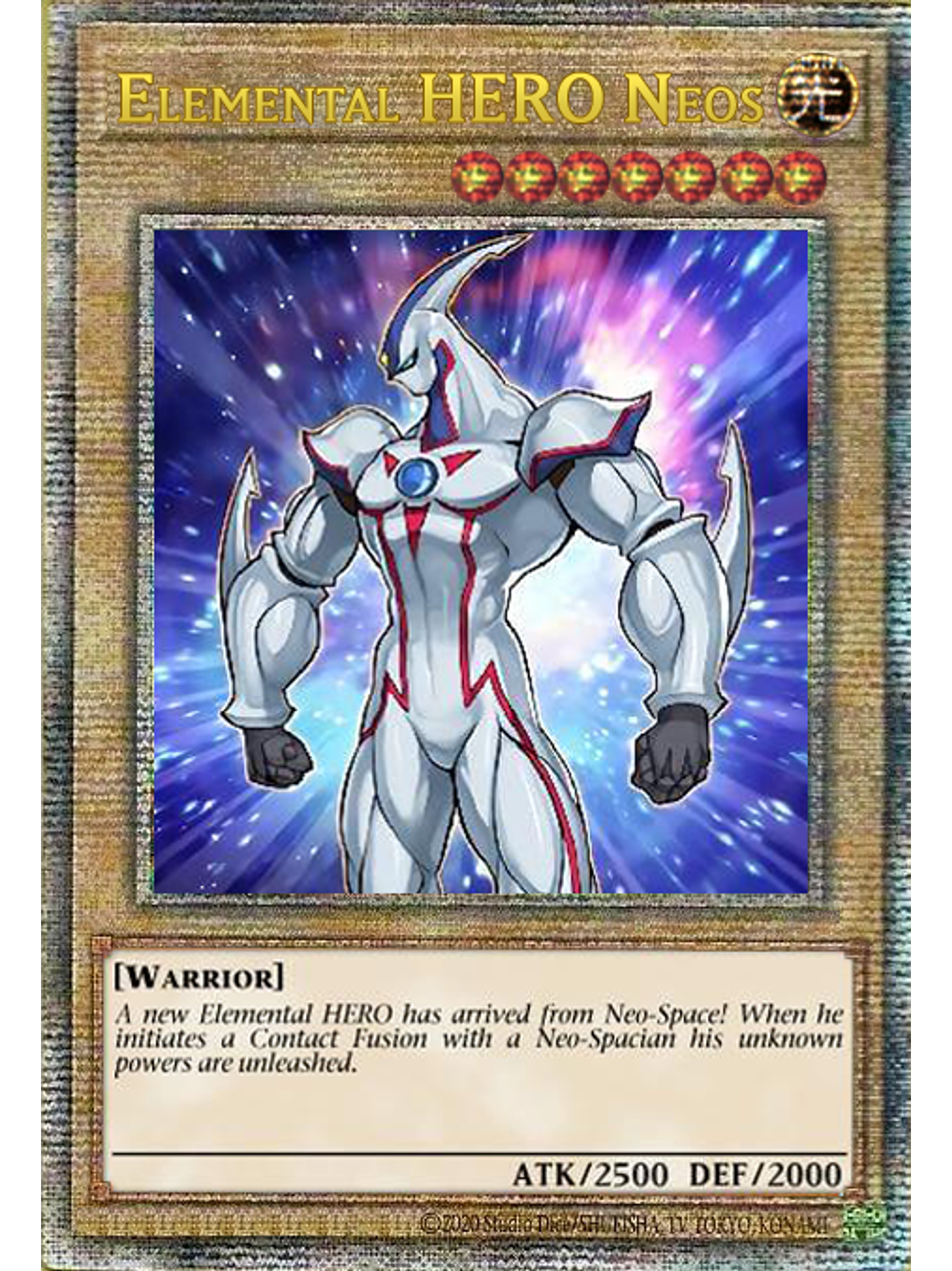 Elemental HERO Neos - TN23-EN006 - Quarter Century Secret Rare 1st Edition 1