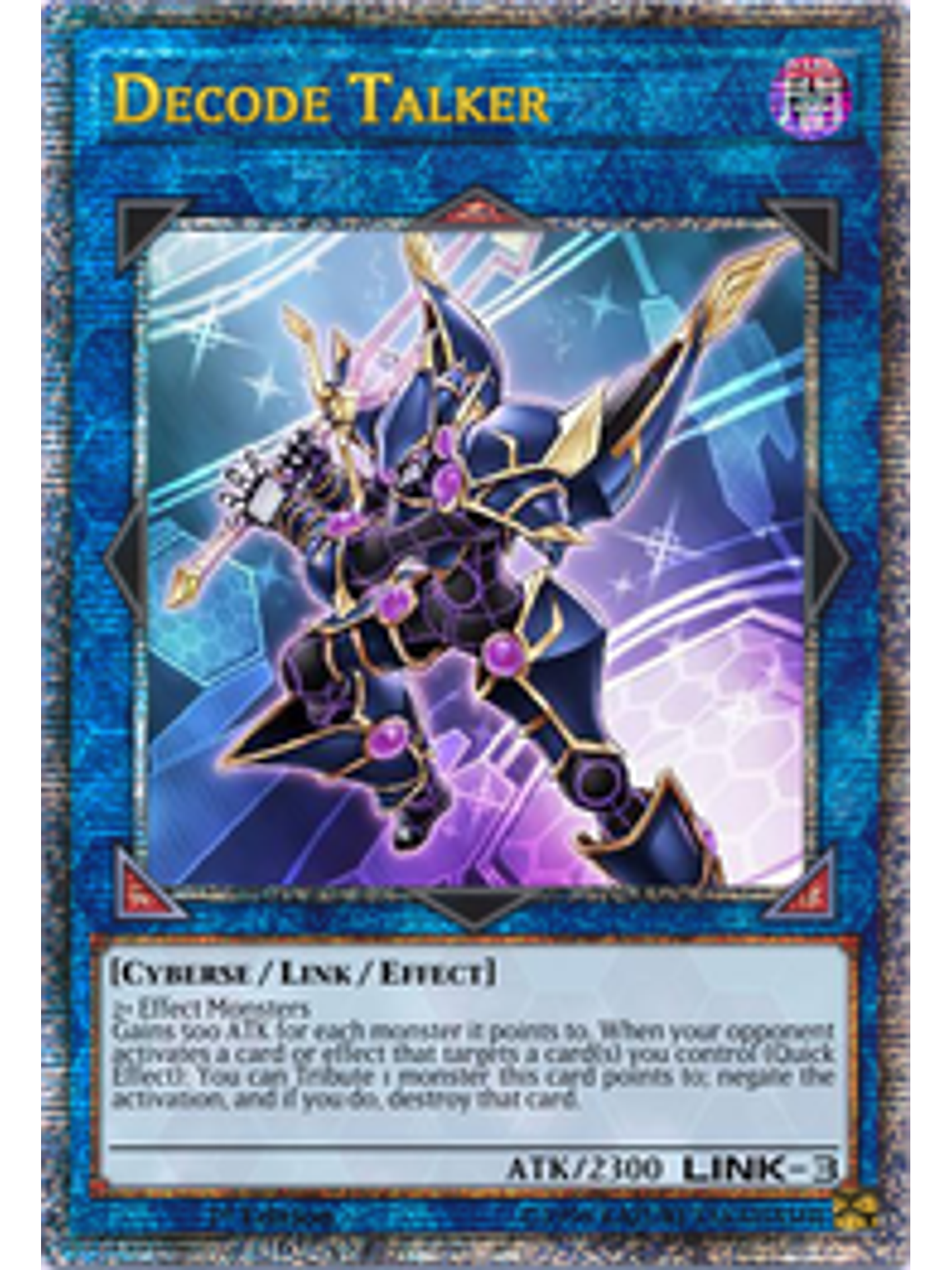 Decode Talker - TN23-EN009 - Quarter Century Secret Rare 1st Edition 1