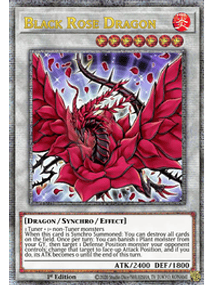 Black Rose Dragon - TN23-EN014 - Quarter Century Secret Rare 1st Edition