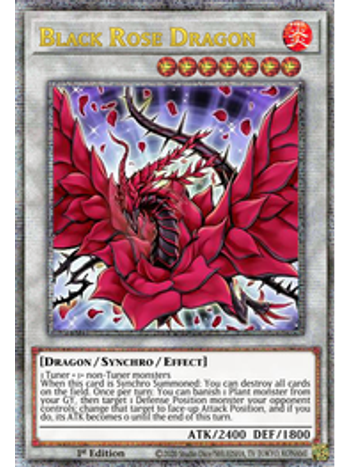 Black Rose Dragon - TN23-EN014 - Quarter Century Secret Rare 1st Edition 1