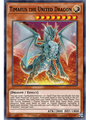Timaeus the United Dragon - MP23-EN003 - Prismatic Secret Rare 1st Edition