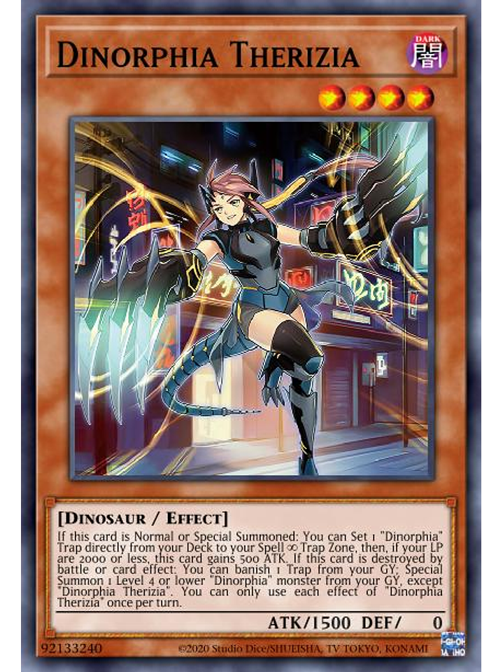 Dinomorphia Therizia - MP23-EN009 - Prismatic Secret Rare 1st Edition 1