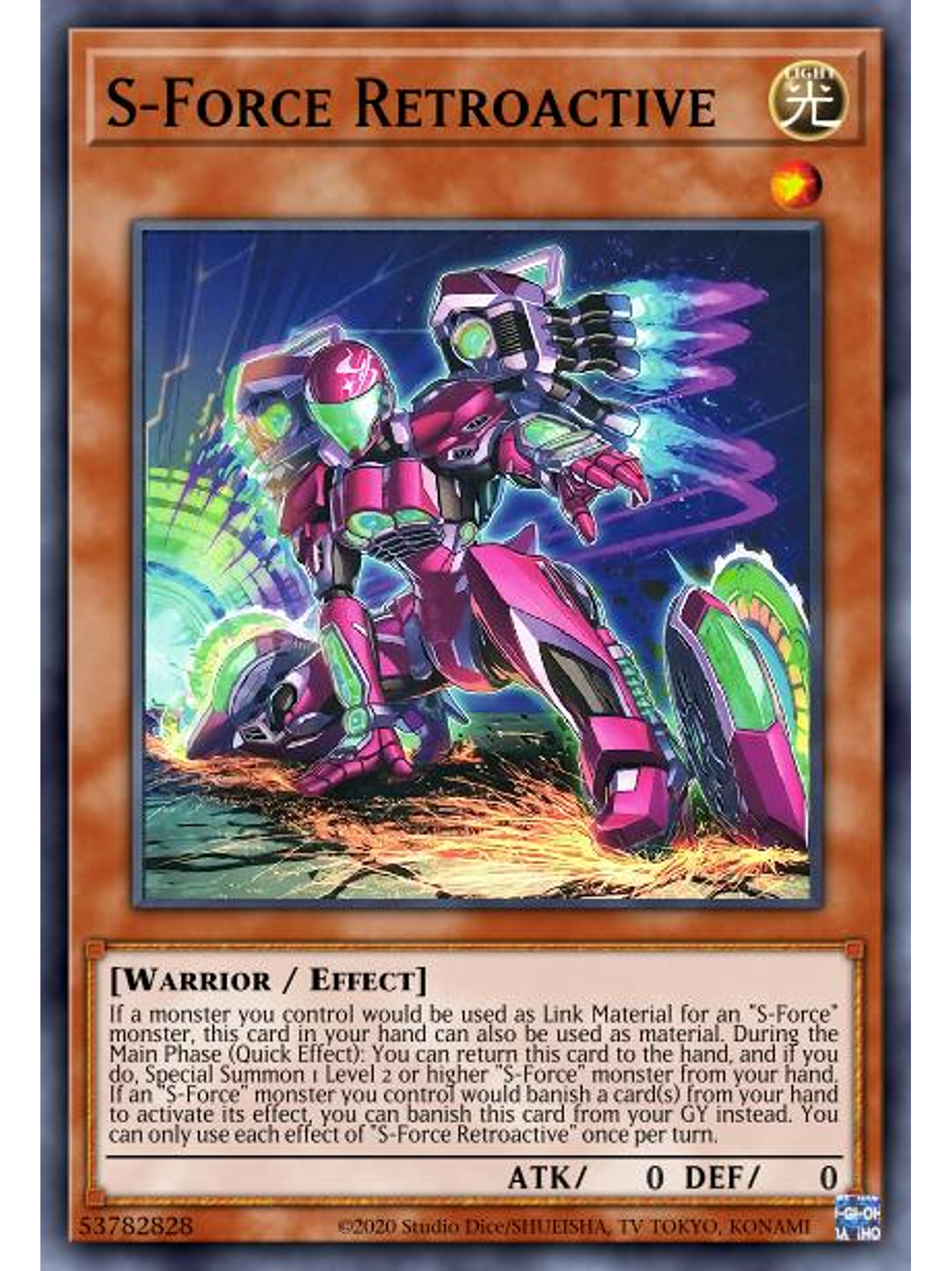 S-Force Retroactive - MP23-EN013 - Rare 1st Edition 1