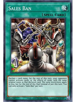 Sales Ban - MP23-EN035 - Super Rare 1st Edition