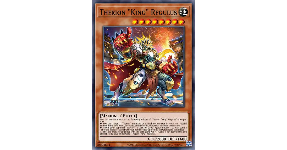 Yu Gi Oh Prismatic Secret Rare Yu-Gi-Oh! Therion King Regulus Prismatic  Secret MP23-EN063 1st Edition Near Mint Dragon Master Magia