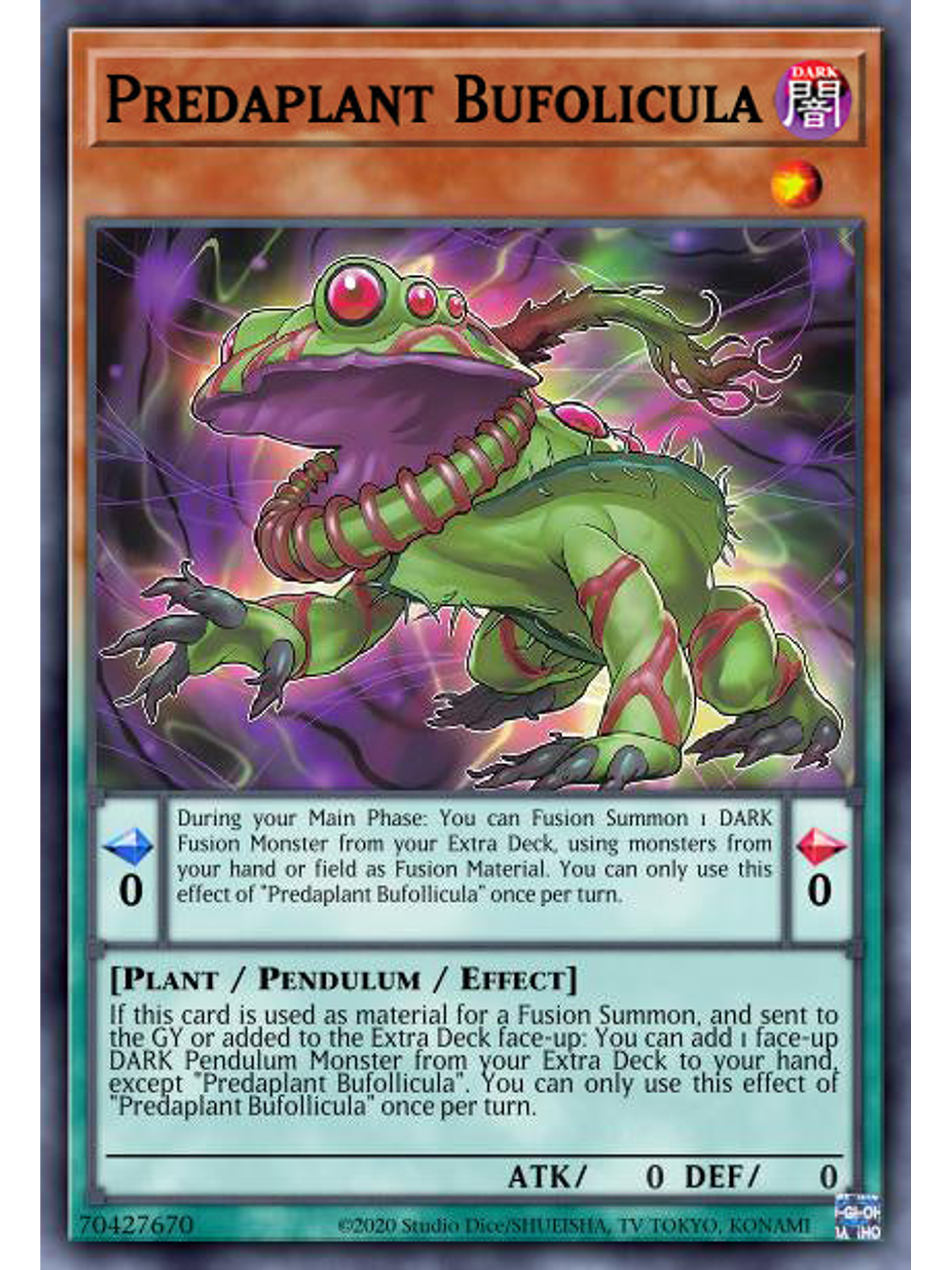 Predaplant Bufolicula - MP23-EN070 - Common 1st Edition 1