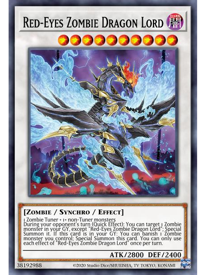 Red-Eyes Zombie Dragon Lord - MP23-EN083 - Prismatic Secret Rare 1st Edition 1
