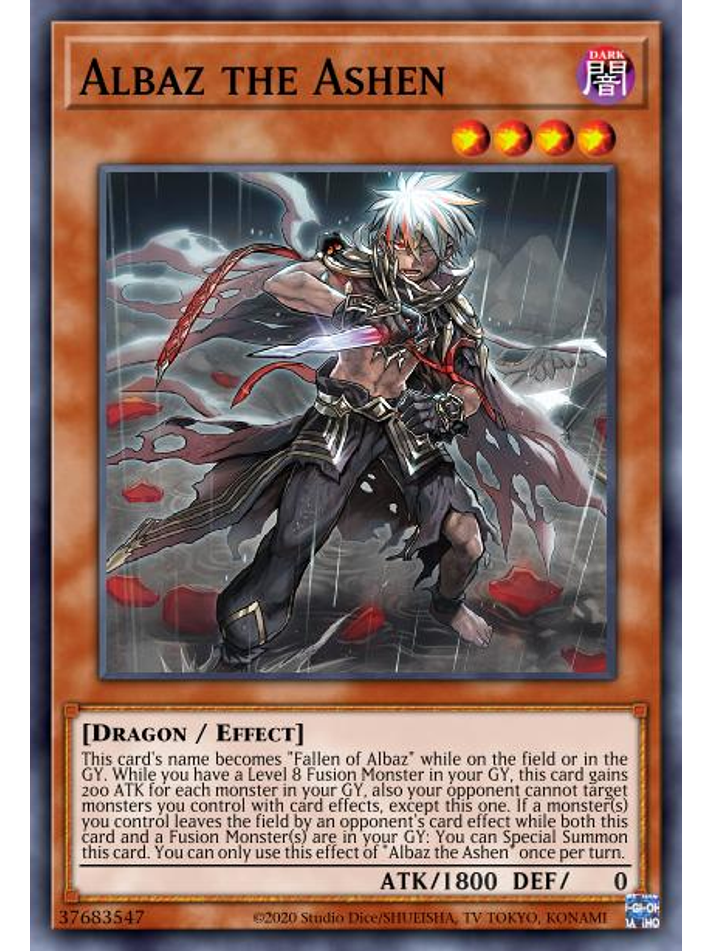 Albaz the Ashen - MP23-EN122 - Prismatic Secret Rare 1st Edition 1