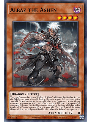 Albaz the Ashen - MP23-EN122 - Prismatic Secret Rare 1st Edition