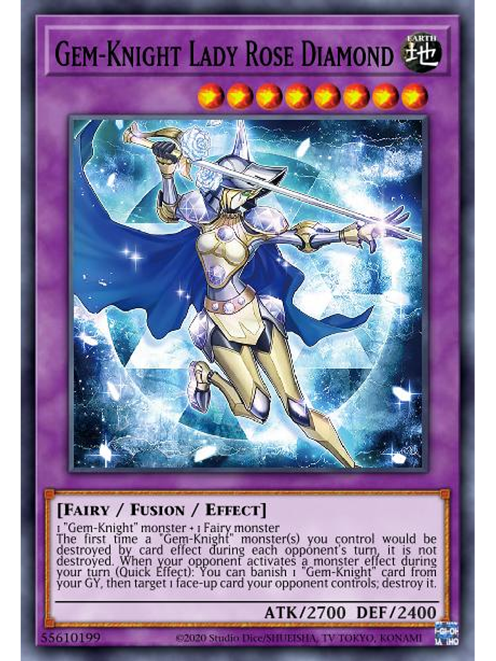 Gem-Knight Lady Rose Diamond - MP23-EN134 - Common 1st Edition 1