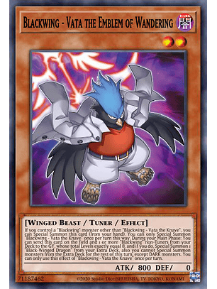 Blackwing - Vata the Emblem of Wandering - MP23-EN152 - Prismatic Secret Rare 1st Edition