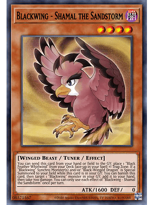 Blackwing - Shamal the Sandstorm - MP23-EN153 - Prismatic Secret Rare 1st Edition