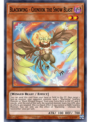 Blackwing - Chinook the Snow Blast - MP23-EN154 - Ultra Rare 1st Edition