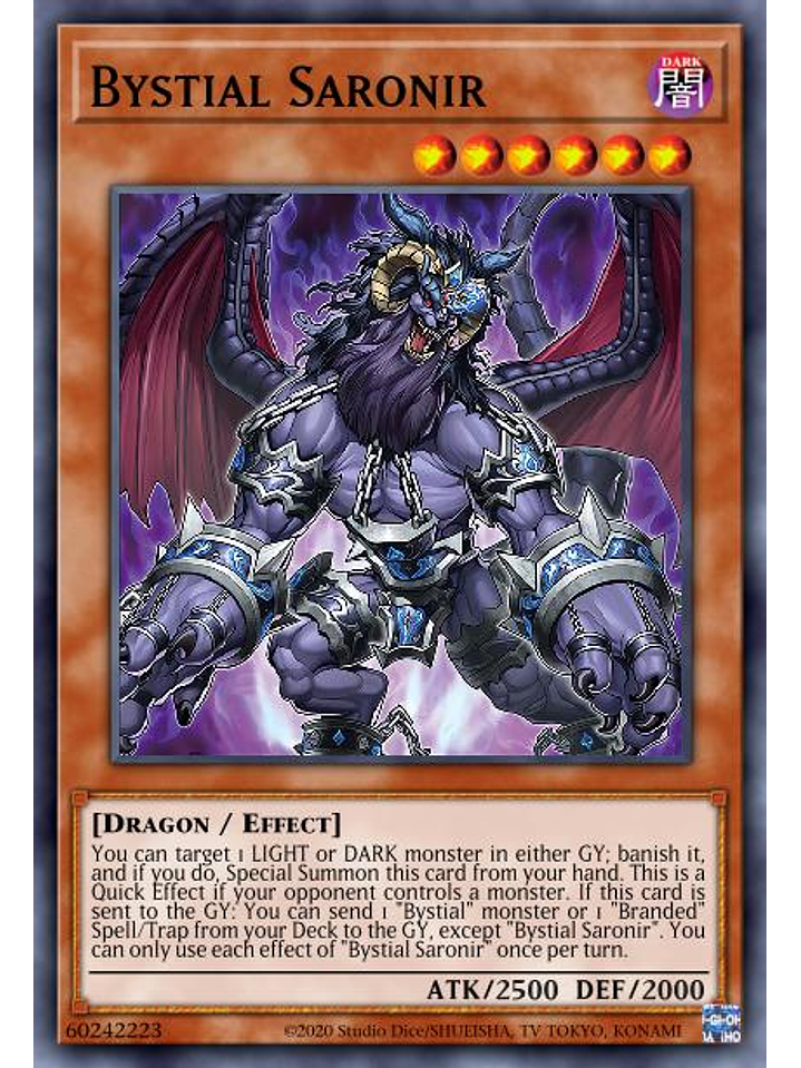 Bystial Saronir - MP23-EN158 - Prismatic Secret Rare 1st Edition 1