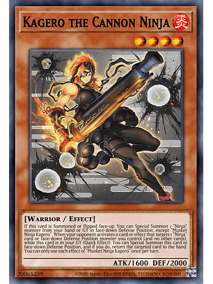 Kagero the Cannon Ninja - MP23-EN169 - Common 1st Edition