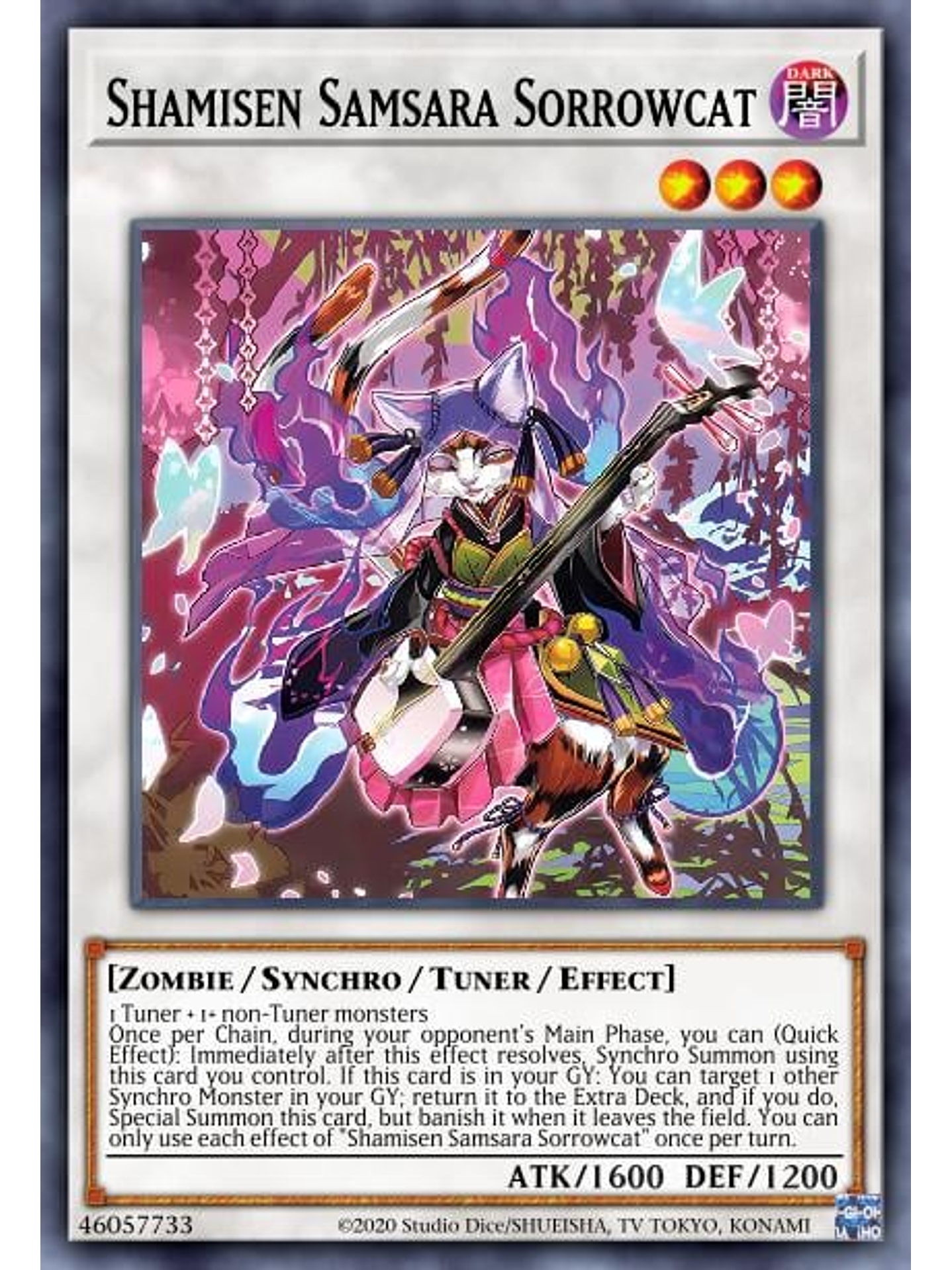 Shamisen Samsara Sorrowcat - MP23-EN189 - Ultra Rare 1st Edition 1