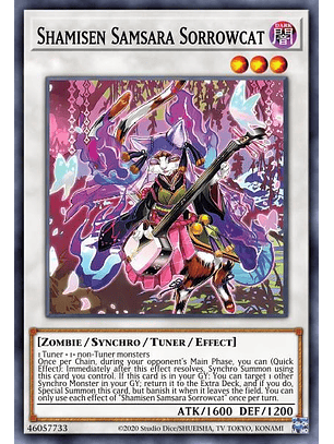 Shamisen Samsara Sorrowcat - MP23-EN189 - Ultra Rare 1st Edition