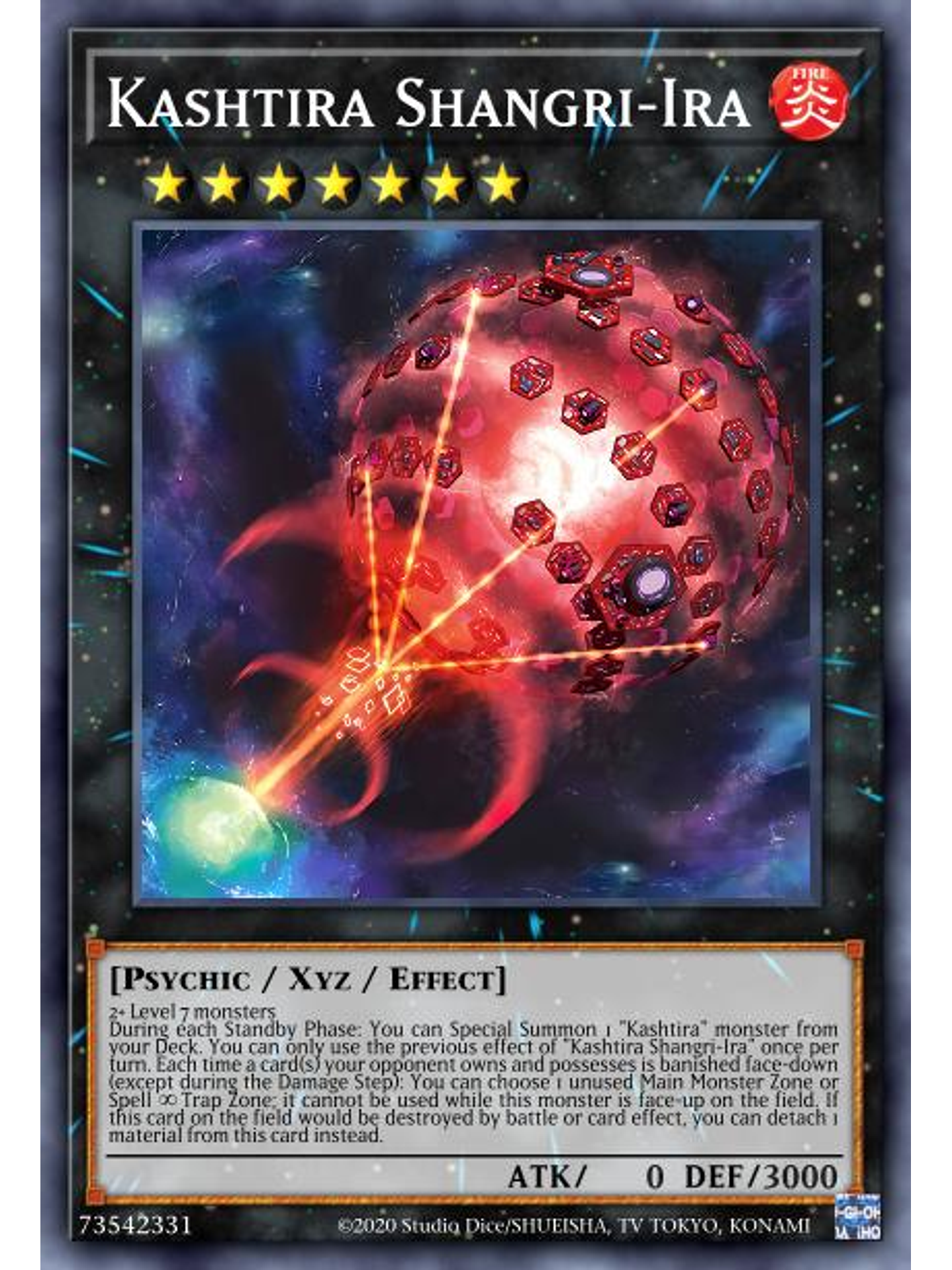 Kashtira Shangri-Ira - MP23-EN190 - Prismatic Secret Rare 1st Edition 1