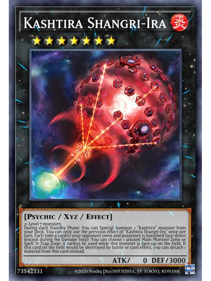 Kashtira Shangri-Ira - MP23-EN190 - Prismatic Secret Rare 1st Edition 1