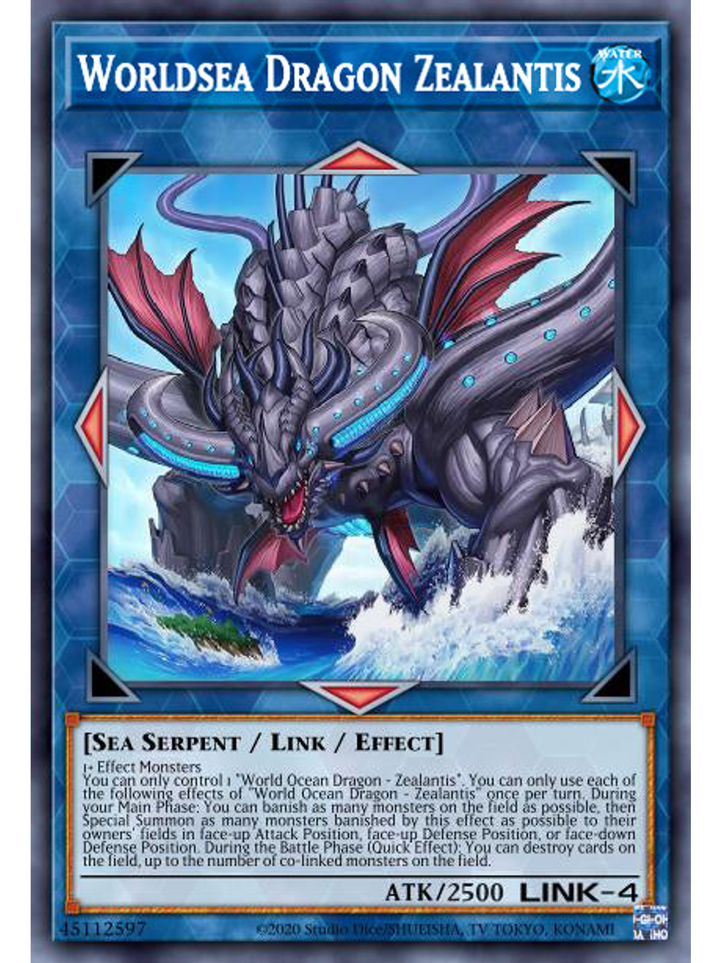 Worldsea Dragon Zealantis - MP23-EN193 - Prismatic Secret Rare 1st Edition 1