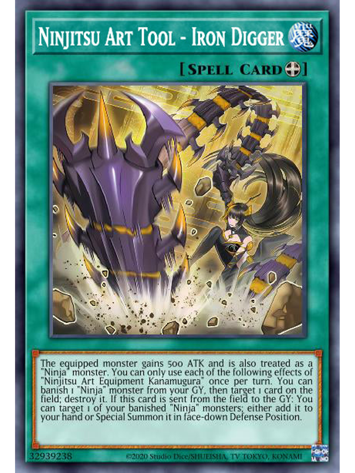 Ninjitsu Art Tool - Iron Digger - MP23-EN202 - Common 1st Edition 1