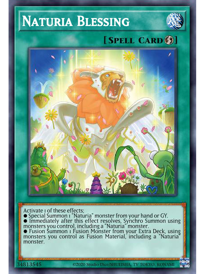 Naturia Blessing - MP23-EN204 - Ultra Rare 1st Edition 1