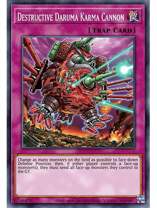 Destructive Daruma Karma Cannon - MP23-EN217 - Prismatic Secret Rare 1st Edition