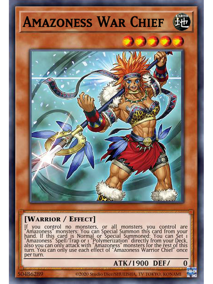 Amazoness War Chief - MP23-EN221 - Ultra Rare 1st Edition 1