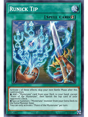 Runick Tip - MP23-EN241 - Prismatic Secret Rare 1st Edition