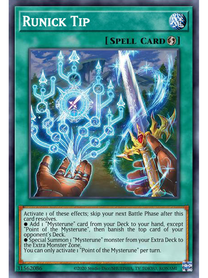 Runick Tip - MP23-EN241 - Prismatic Secret Rare 1st Edition 1