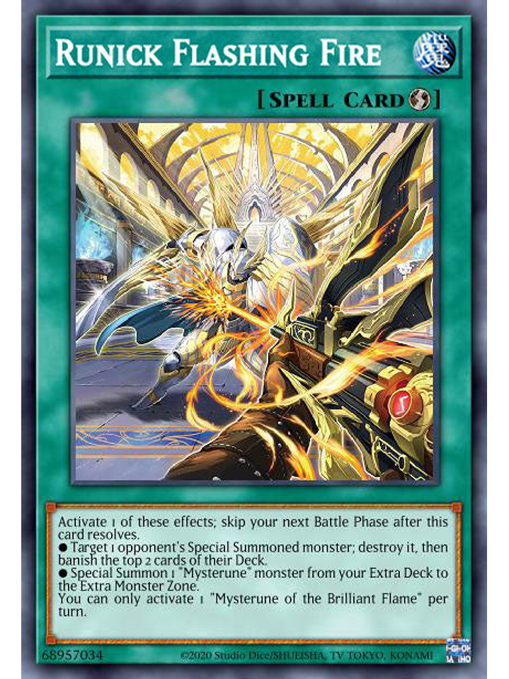 Runick Flashing Fire - MP23-EN242 - Ultra Rare 1st Edition 1
