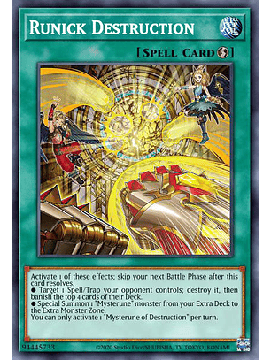 Runick Destruction - MP23-EN243 - Ultra Rare 1st Edition