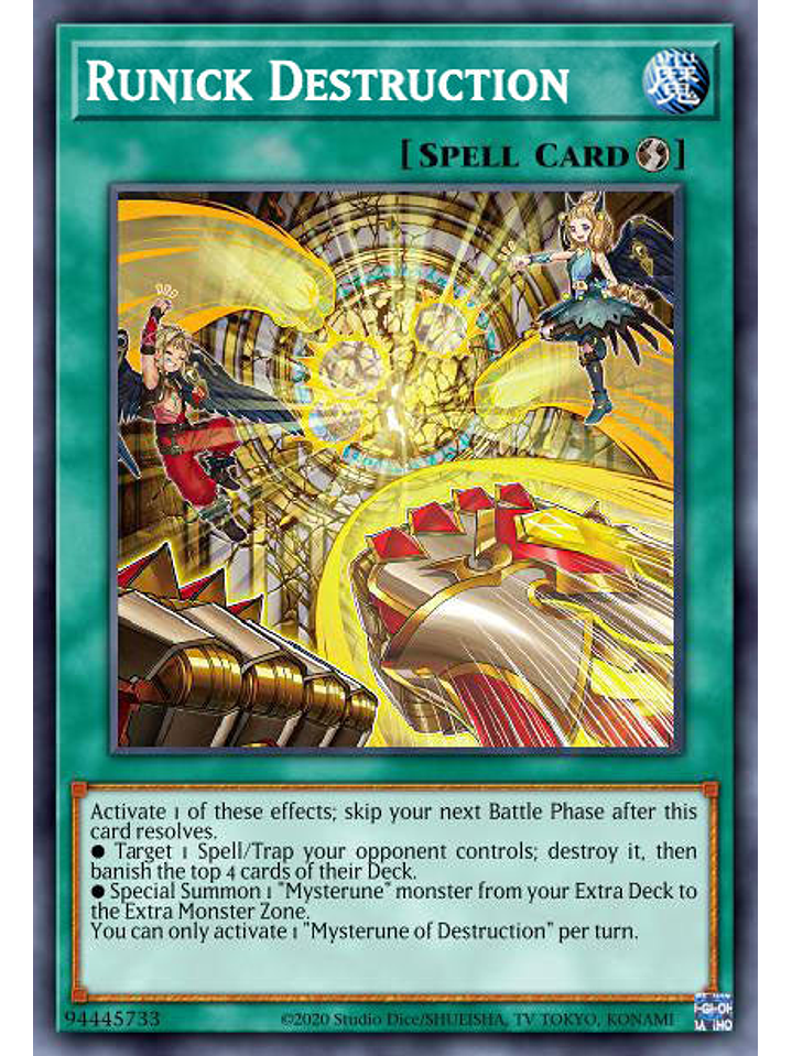 Runick Destruction - MP23-EN243 - Ultra Rare 1st Edition 1