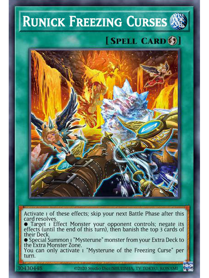 Runick Freezing Curses - MP23-EN245 - Ultra Rare 1st Edition 1