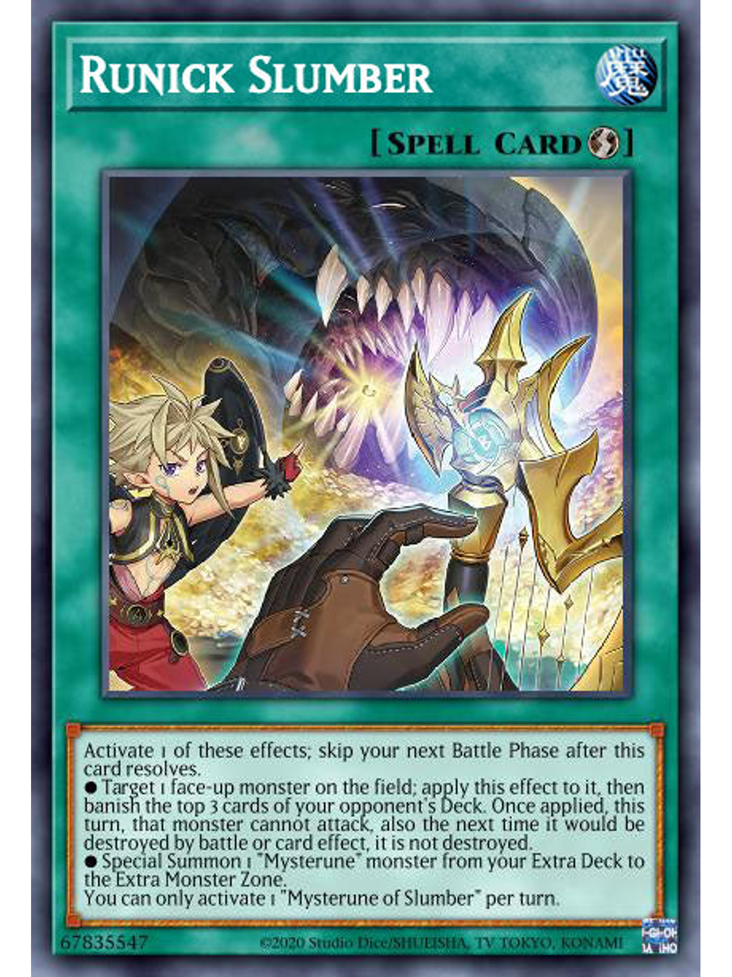 Runick Slumber - MP23-EN246 - Ultra Rare 1st Edition 1