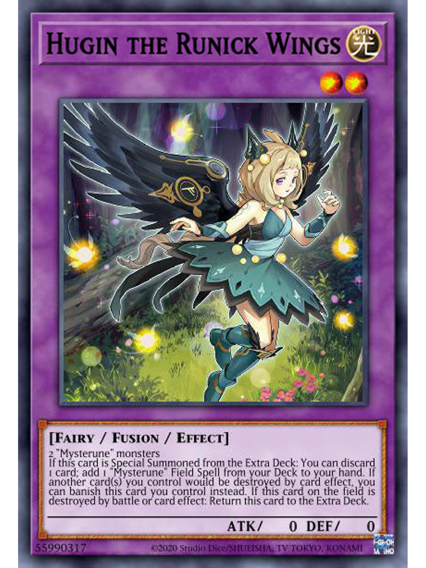 Hugin the Runick Wings - MP23-EN249 - Prismatic Secret Rare 1st Edition 1