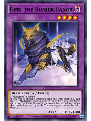 Geri the Runick Fangs - MP23-EN251 - Rare 1st Edition