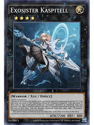 Exosister Kaspitell - MP23-EN257 - Ultra Rare 1st Edition