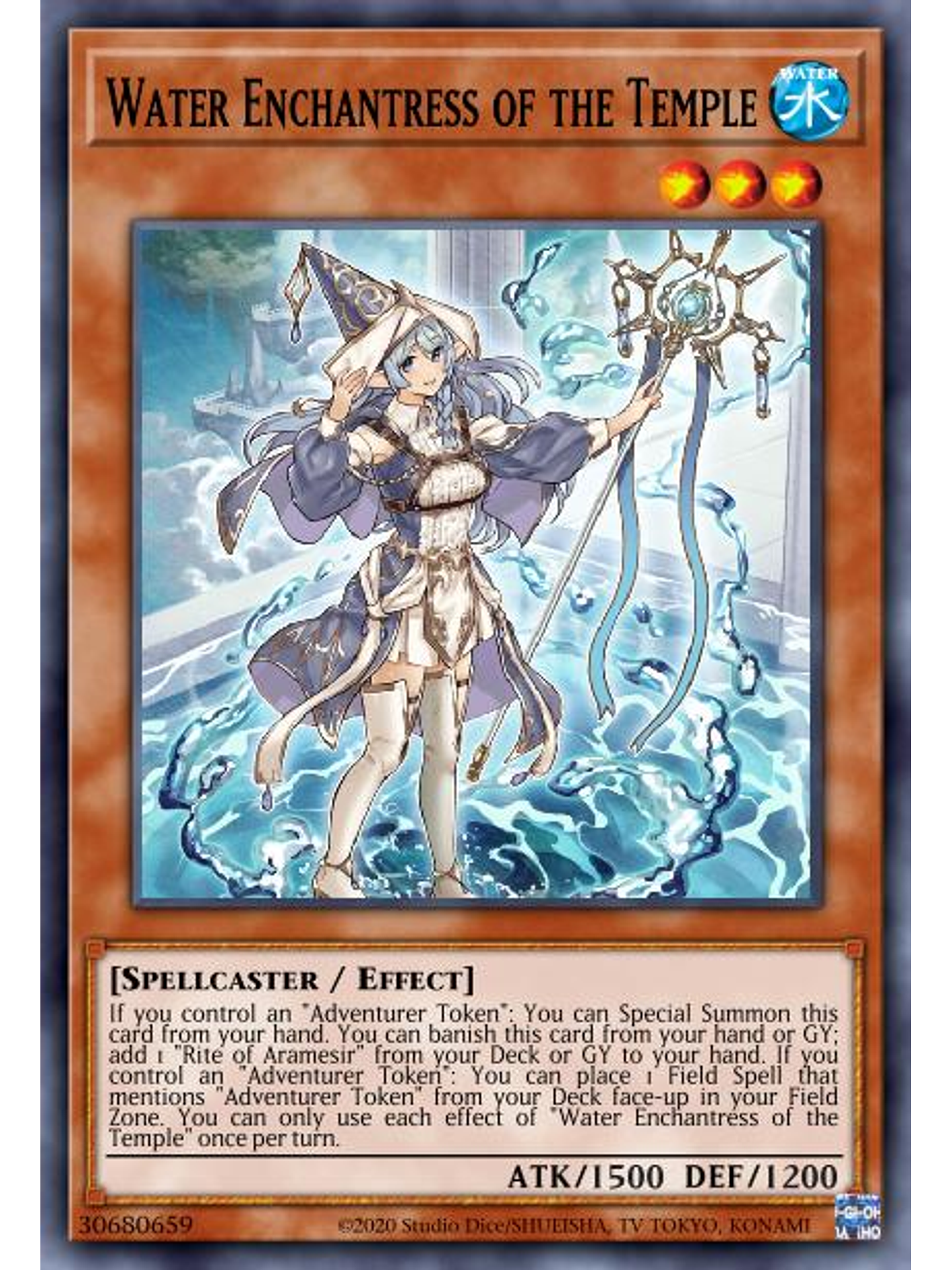 Water Enchantress of the Temple - MP23-EN265 - Prismatic Secret Rare 1st Edition 1