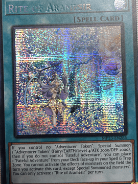 Rite of Aramesir - MP23-EN264 - Prismatic Secret Rare 1st Edition (Misprint)