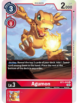 BT1-010 R Agumon (RB1 Reprint)