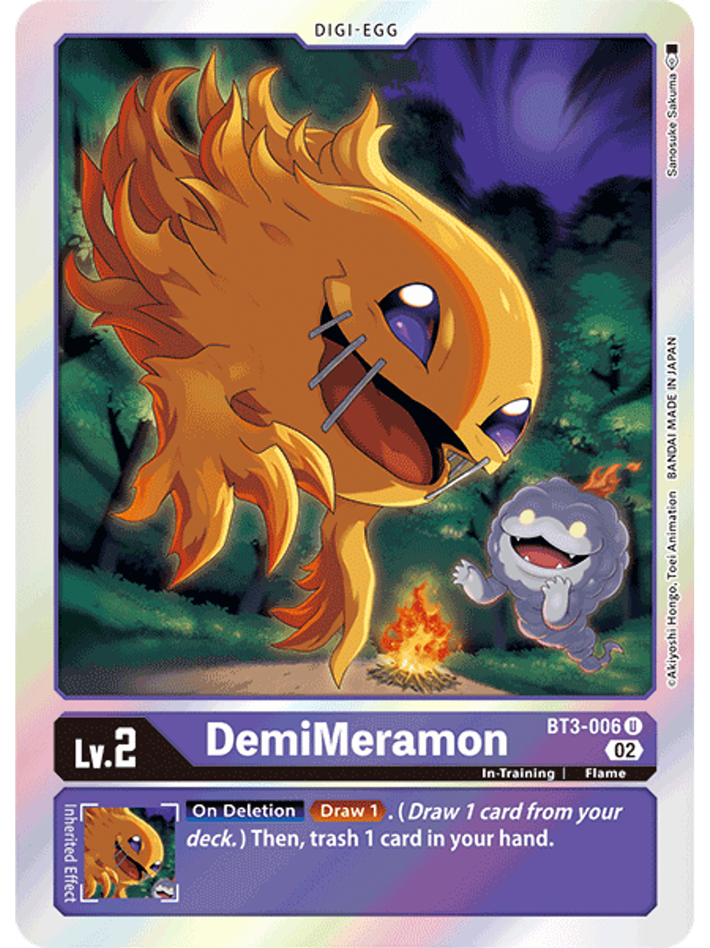 BT3-006 U DemiMeramon (RB1 Reprint) 1