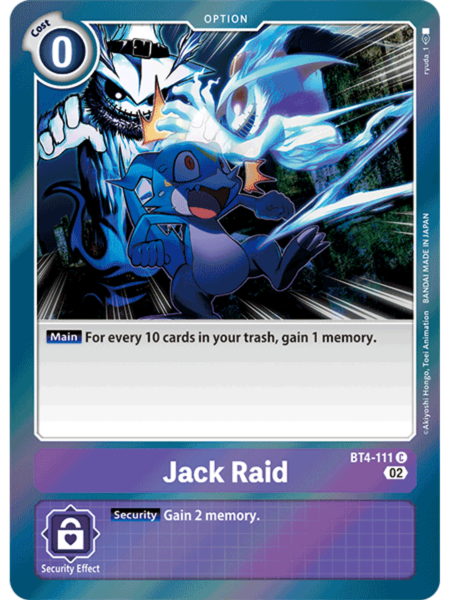 BT4-111 C Jack Raid (RB1 Reprint) 1