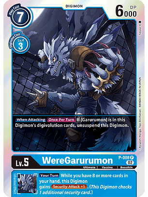 P-008 P WereGarurumon (RB1 Reprint)