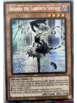 Arianna the Labrynth Servant - MP23-EN229 - Prismatic Secret Rare 1st Edition (Misprint)