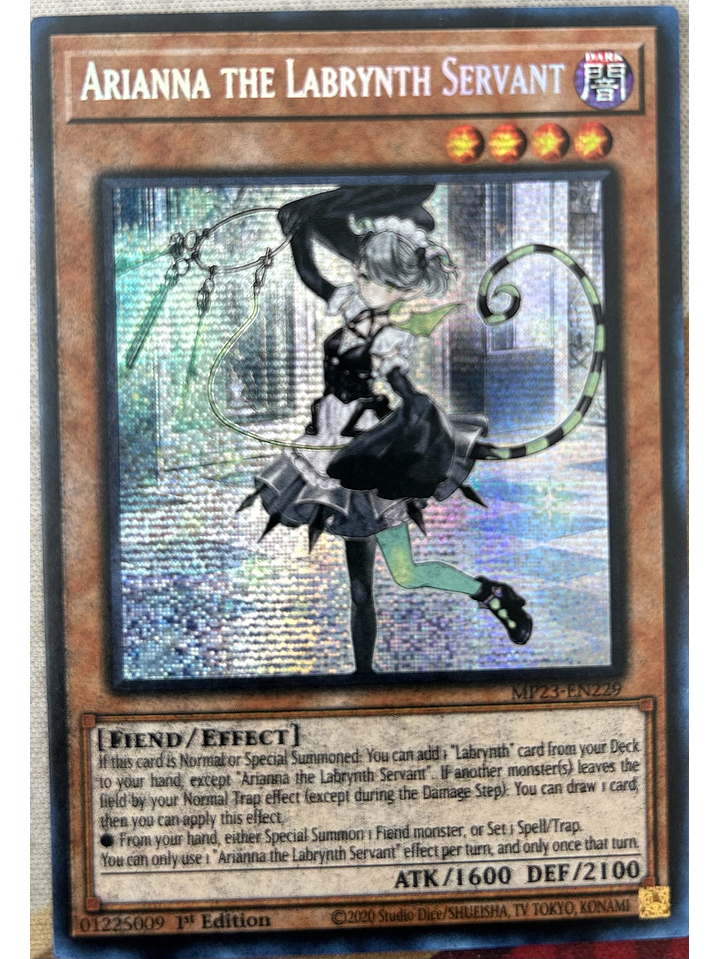 Arianna the Labrynth Servant - MP23-EN229 - Prismatic Secret Rare 1st Edition (Misprint) 1