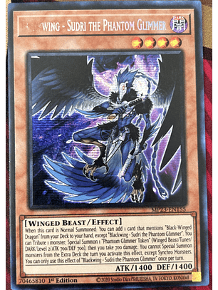 Blackwing - Sudri the Phantom Glimmer - MP23-EN155 - Prismatic Secret Rare 1st Edition (Misprint)