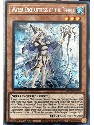 Water Enchantress of the Temple - MP23-EN265 - Prismatic Secret Rare 1st Edition (Misprint)